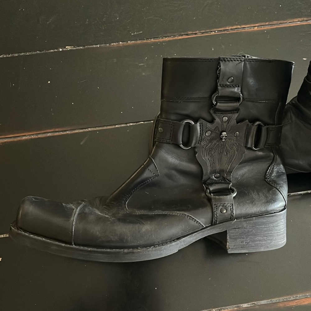 mark nason square toe rock boots size 10.5